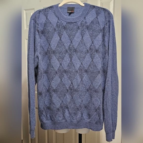 Murano Sport Cashmere Blue Crew Neck Men's Academia Sweater Size XL - Picture 1 of 4